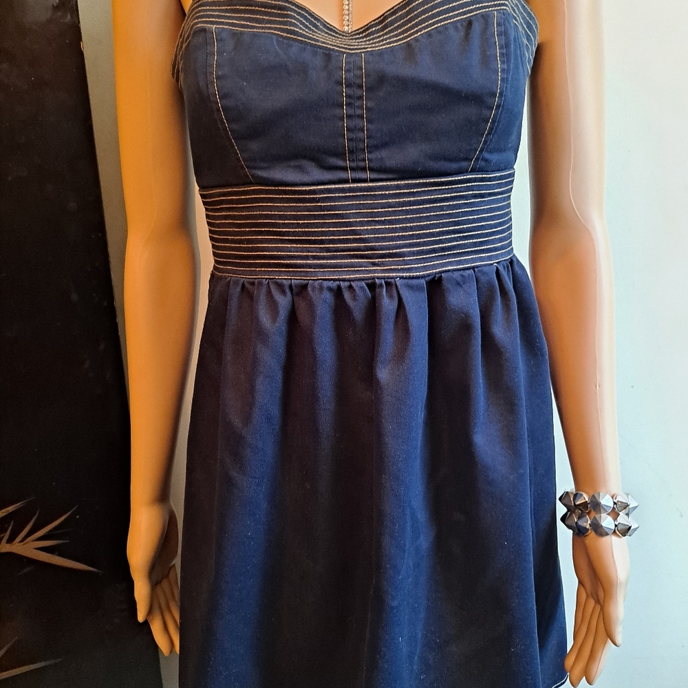 Mini blue jean dress